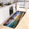 Tappetini da bagno Ocean Seaside Kitchen Mat Coconut Tree Beach Hawaiian Nature Scenery Room Tappeto lungo Home Bagno Decor Tappeto antiscivolo