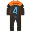 Rompers McLaren Baby Jescsuit Formuła 1 Racing Bay Racing Boys and Girls 'Bailey Spring and Autumn Long Rleeves 230608