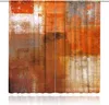 Curtain Ready Made Drapes Orange And Grey Oil Painting Art Livingroom Window Living Room Curtains Treatment