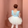 Vêtements de scène robe de Ballet pour filles justaucorps de gymnastique vêtements de danse Tutu jupe de danse tenue enfant fête body danse Performance