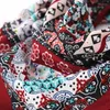 Schals Mode Frauen Große Quadratische Druck Quasten Herbst Winter Retro Schal Baumwolle Indien Floral Stirnband Wraps Foulard Femme 110 cm