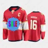 Custom Florida''Panthers''16 Александр Барков Хоккейная майка Реверс 5 Аарон Экблад 19 Мэтью Ткачук Сергей Бобровский Хорнквист Рейнхарт Спенсер