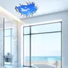 Adesivos de parede 3D céu azul nuvens brancas adesivo de parede para quarto de bebê arte de teto mural mural decoração de casa autoadesivo piso decoração de parede pôster 230608