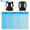 Back Support Alloy Bar Posture Corrector Scoliosis Brace Spine Corset Shoulder Therapy Correction Belt Orthopedic 230608