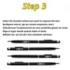 Ballpoint Pens 100 ручек каждого пакета Mini Metal 2in1 Stylus Universal Text Text Custom Office School Advertising 230608