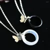 Pendant Necklaces Anime Tian Guan Ci Fu Cosplay Xie Lian Hua Cheng Chains Necklace Butterfly Ring Gifts For Girls