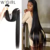 Hair Bulks irl Straight 26 28 30 32 Inch Brazilian Weave Human Bundles Natural Color 100 Extension Tissage 230609