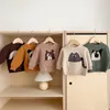 Pullover 2023 Baby Toddler Knitted Sweater Retro Pocket Boy Girl Clothes Sweaters Cartoon Cute Outerwear 230608