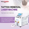 Machine portative de retrait de tatouage épluchage de carbone blanchissant la machine de laser de Nd Yag de visage pour des soins de beauté