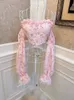 Débardeurs pour femmes Camis été rose Y2K Vintage débardeurs femmes arc moulante Kawaii Lolita gilet femme perle perles mode coréenne doux Corset 230608