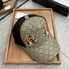 Hattar designers kvinnor baseball cap monterad hatt mode tiger huvud tryck anka tung hattar lapptäcke utomhus caps sunhat snapback hatt