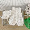 Peleles de verano para niñas, ropa para bebés, monos nacidos, Pelele sin mangas Floral, sombrero, trajes infantiles 230608