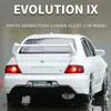 Diecast Model car 1 32 Lancer Evolution IX 9 Alloy Racing Car Model Diecast Simulation Metal Toy Vehicle Car Model Collection Kids Gift 230608