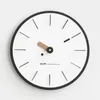 Wall Clocks Battery Small Nordic Clock Office Quiet Movement Unusual Old Style Watch Hall Silent Stylish Horloge Home Decoration