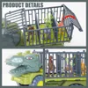 Diecast Model auto Jongens Auto Speelgoed Dinosaurus Truck Transport Voertuig Dino Animal Model Tyrannosaurus Rex Truck Game Kinderen Verjaardag geschenken 230608