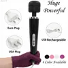 Krachtige 10 Snelheden Grote Vibrator Toverstaf Body Massager Clitoris Stimulator Seksspeeltje voor Vrouwen Volwassenen 18 Vrouwelijke Masturbator Winkel L230518