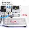 Zonesun Pneumatic Stamping Machine Heat Press Digital Book Leather Working Paper Wood Custom Logo Embonsing Foil Feeder ZS-QS100