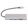 Hub 5Gbps Transmission Speed Plug And Play 3 USB3.0 Port Storage Memory Card Reader Portable Type C For PC Laptop