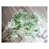 装飾的な花6フォークパルメザンプラスチックグラスDIYフラワーアレンジメントマテリアルウェディングパーティーホームデコレーションのための偽の植物
