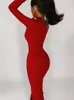 Grundläggande avslappnade klänningar Långa eleganta klänningar för kvinnor sommar en axel maxi klänning bodycon sexig svart slits fomal bröllop kväll fest klänning 230608