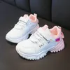 Athletic Outdoor Fashion Sneakers for Girls Designer Leather Platform Sneakers For Kids Casual Sports Children Tennis Shoes Girls 4-10 Years 230608