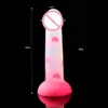 Silicone Gelée Coeur Godes Adulte Jouets Strapon Gode Doux Godes Artificiels Réaliste Coloré Grand Pénis Sex Toys Pour Femme L230518