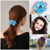 Hair Accessories LED Light Hair Scrunchies Satin Elastic Bands Ties Ropes 9 Pcs 3 Colors Light Modes Soft Cute Silk Scrunchy Women Girls Glow in The Dark Party Supplies