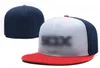 Bra kvalitet White Sox Baseballkepsar kvinnor män gorras hip hop Street casquette ben Monterade hattar H2-7.5