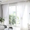 Tenda Su Misura Tende Trasparenti Bianche Per Soggiorno Camera Da Letto Cucina Porta Finestra Trattamenti Voile Tulle