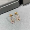 Français classique Original marque de luxe bijoux femmes diamant goujon S925 en argent Sterling dames boucles d'oreilles vacances cadeau d'anniversaire