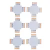 L T X Shape 2pin 4pin Single Color RGB LED Strip Corner Connector PCB Board 8/10mm