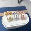 Luxury boutique jewelry 2023 New Women exquisite hook single diamond women's earrings Send your girlfriend for Valentine's Day