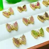 Charms 5pcs naturalny turmalinowy motyl wisiorek mody biżuteria uzdrawianie imprezę wakacyjną Kobiety prezent Kolekcja kamienia szlachetnego 10x15 mm