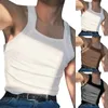 Männer Tank Tops 2023 Mode Männer Einfarbig Oansatz Ärmellose Dünne Urlaub Casual Westen Streetwear Party Kleidung S-5XL INCERUN