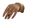 Hoge kwaliteit Office Lady Accessoires Ringen Gouden Kleur Halo Micro Verharde Casual Style Female Jewel