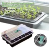 Planters 24 Cells Plant Growing Trays Germination Tray Nursery Pots Planter With Lids And Breather Hole