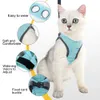 Ultra Light Cat Harness and Leash Escape Proof Kitten Collar Walking Jacket with Running Cushioning