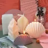 Świece Big Coral Shell Shape świeca silikonowa forma 3D Aromaterapia ręcznie robiona świeca wosk sojowe rzemieślni