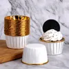 Moules de Cuisson 50 Pcs Cupcake Gobelets En Papier Muffin Revêtement Résistant Aux Hautes Températures Résistant À L'huile Gâteau De Fête De Mariage DIY Accessoires De Cuisine
