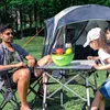 Camp Furniture Picknick-Klapptische, Aluminiumtisch für Mahlzeiten im Freien, Camping/Bankett/Picknick/Grillen im Garten – höhenverstellbar