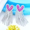 Dangle Earrings Kellybola Luxury Cute Heart Tassel For Gorgeous Fashion Women Bridal Earring Aretes De Mujer Modernos Gift 2023