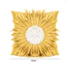 枕デイジーフラワーピローケース通気性明るい色のケースベッドルームの家の装飾のための強いchrysanthemumの形状カバー