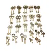 Uroki 46x szkieletowy klucz vintage do wyników biżuterii tworząc akcesorium bransoletki dla majsterkowiczów