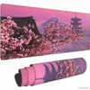 Mouse Pads Wrist Black And White Cherry Blossom Sakura Home Computer Keyboard Pad Desk Soft Anti-slip Table Mouse pad