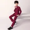 Suits Children Formal Suit 3 Pcs Blazer Vest Pants 2023 Flower Boys Outfits Kids Wedding Party Piano Performance Host Costume 230608