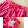 2 Summer Shorts Set Juicy Apple Velvet Sexy Tube Crop Top Casual DrawString Shorts Set Fashion Women Clothes Tracksuit