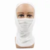 Sciarpe Bianco Ciclismo Pesca Fascia Outdoor Bandane senza cuciture Maschera Buff Scaldacollo Ghetta Visiera Sciarpa Uomo Donna Passamontagna