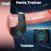 Testicle Massager Vibrator for Men Sexy Toys Penis Cock Ring Silicone Penisring for Men Couple Lock Ring Men's Adult Goods L230518