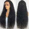 Brazilian Deep Wave Lace Frontal Wig Loose Water Curly Human Hair Wigs HD Transparent Preplucked Hairline For Women