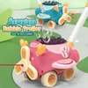 Новинка игры детские игрушки Tank Tank Trolley Bubble Gun Machine Автоматически электрические мыльные пузырьки на открытом воздухе детские игрушки для девочек подарок 230609